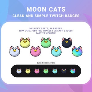 Cat Badges / Clean & Simple
