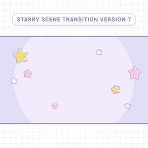 Cute Starry Pastel Scene Transition Version 7