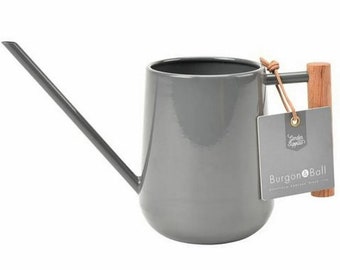 Burgon & Ball Small Indoor Houseplant and Greenhouse Watering Can Charcoal Grey