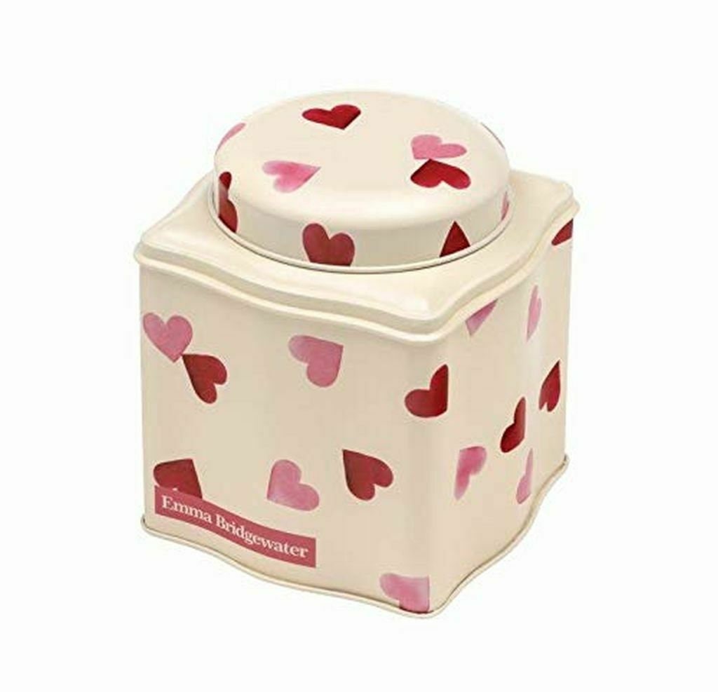 Emma Bridgewater Pink Hearts Dome Lid Curved Tea Caddy Etsy