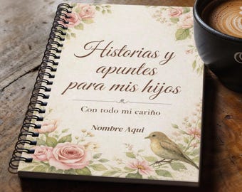 Historias y Apuntes para Mis Hijos / Cuaderno para Mamá / Regalo Día de las Madres / Diario de Recuerdos / Regalo Sentimental
