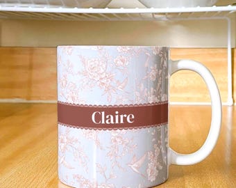 Taza personalizada estilo toile