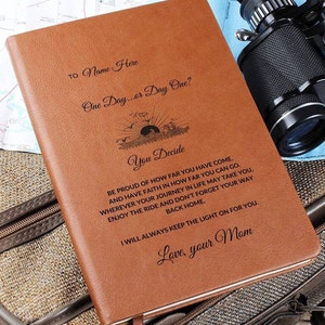 Personalized Graphic Journal, Graduation Gift, First Job Gift.