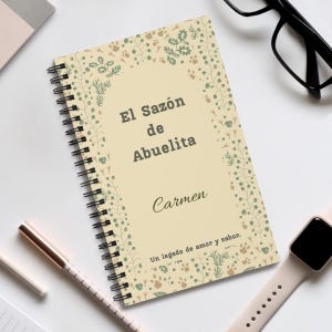 Libro de Recetas Familiar Personalizado – Recetario Rústico de Herencia, Regalo de Cocina Tradicional Mexicana