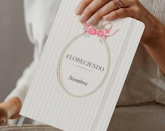 Diario de regalo de graduación personalizado - Diario floral de nuevos comienzos