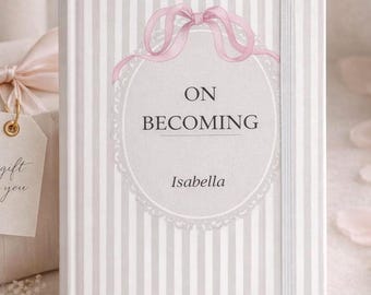 Diario de graduación personalizado: cuaderno de recuerdos "On Becoming"
