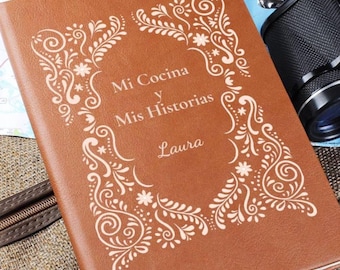 Recetario de Cocina Personalizado | Cuaderno de Recetas Familiar | Regalo para Mamá, Abuela