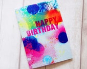 Fun, colourful Happy Birthday card