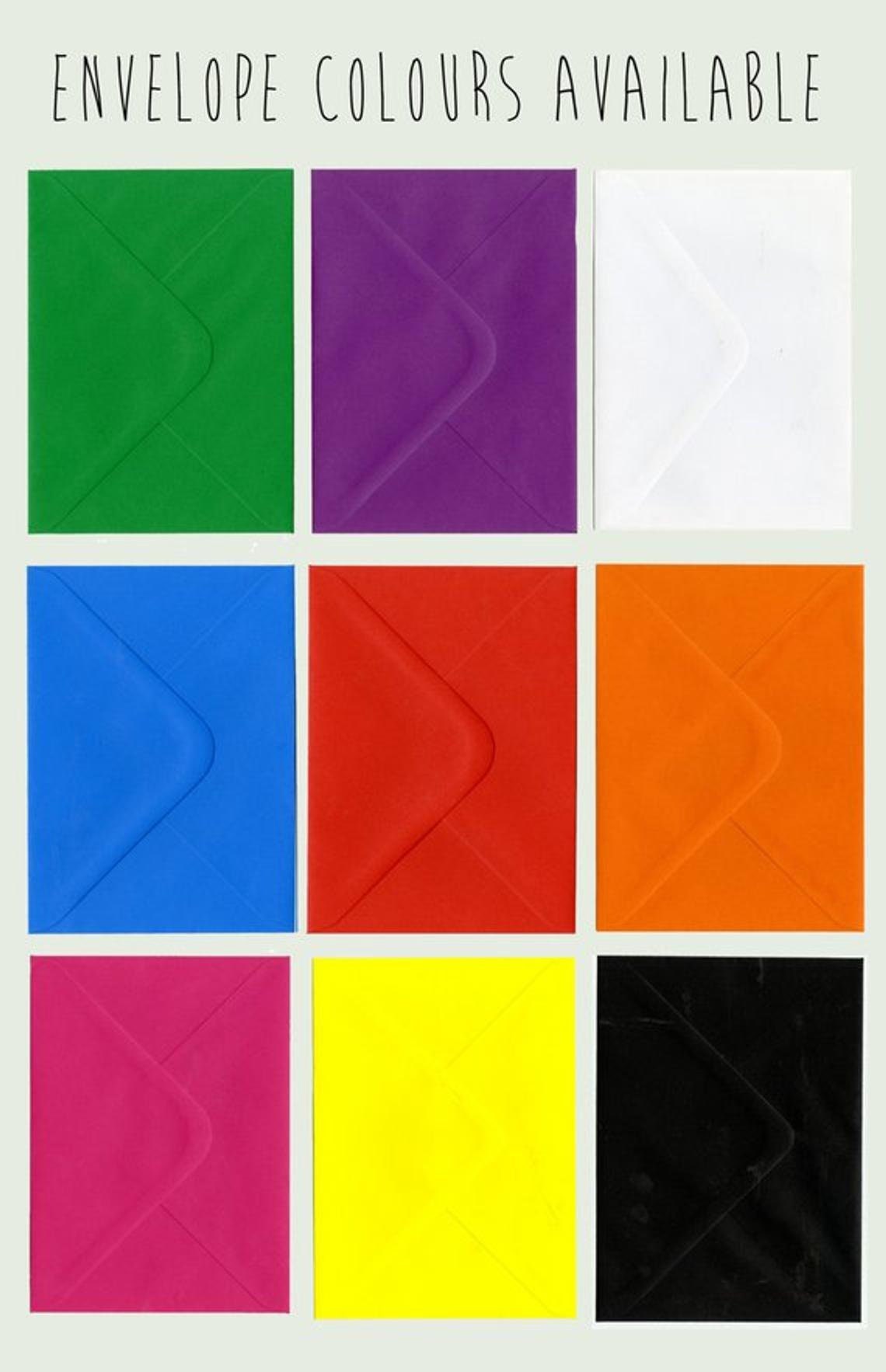 Modern Happy Birthday Card, Colourful Generic Card - Etsy