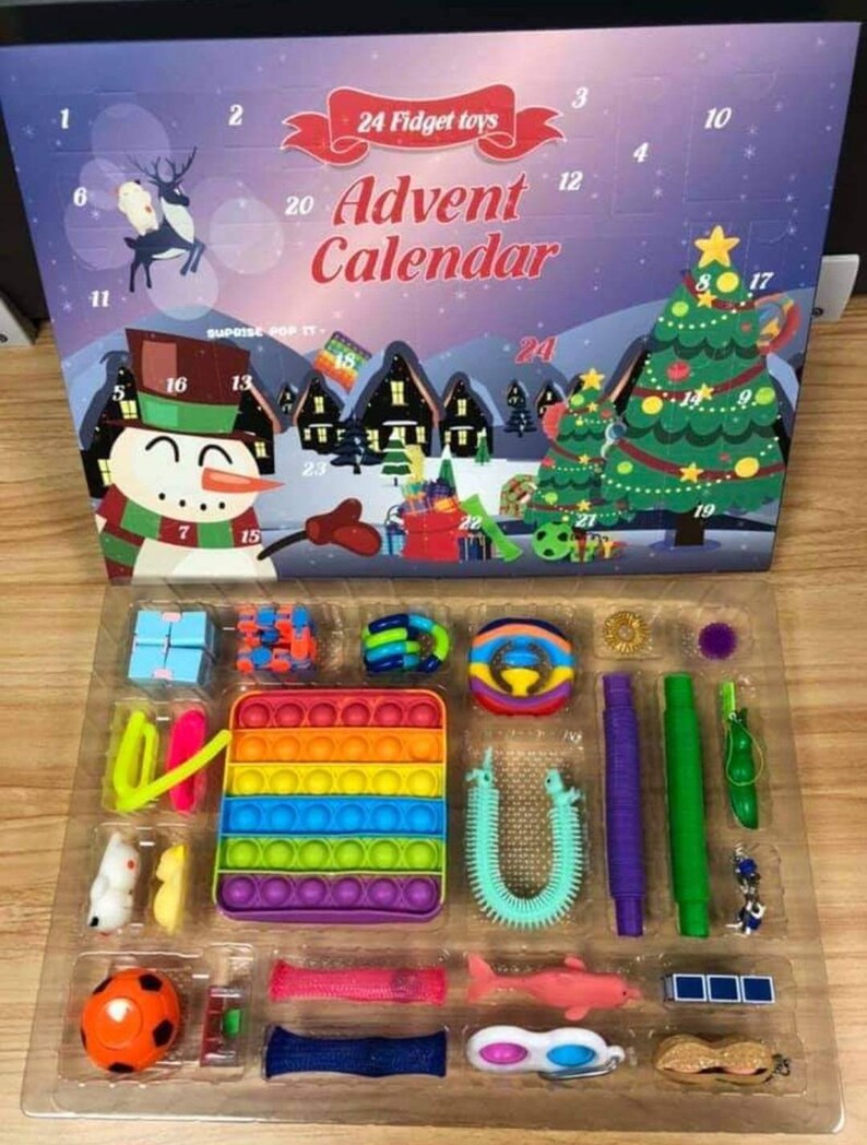 Fidget advent calendar sensory advent toy advent calendar Etsy