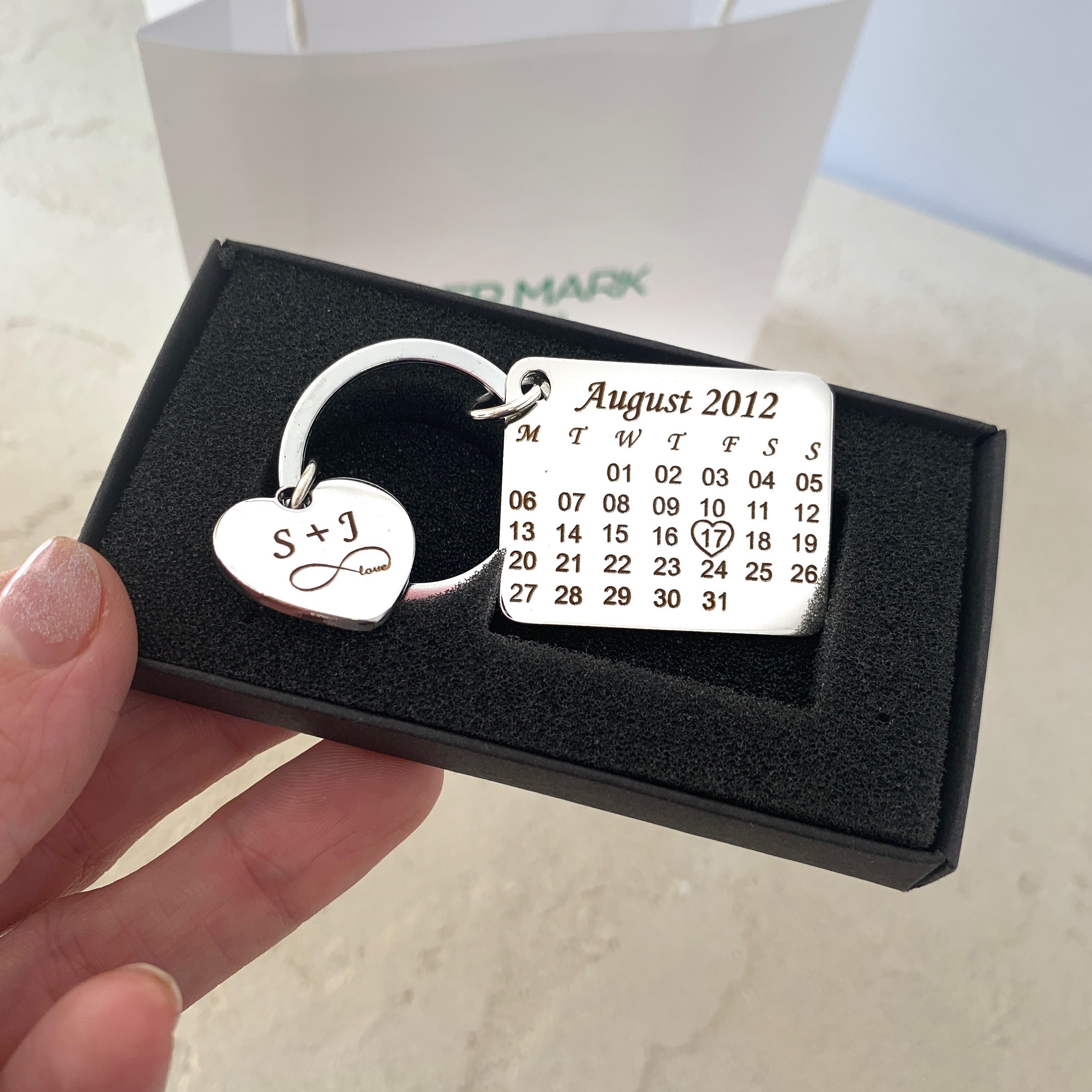 Calendar Keychain Personalized Metal Calendar Keychain Custom