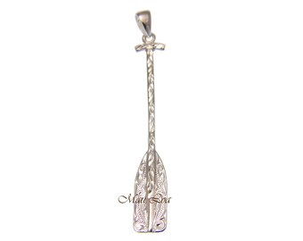 Silver Paddle Pendants,4pcs