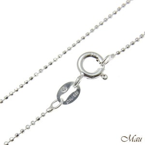 Sterling Silver 925 Italian 1mm Ball Bead Chain Necklace 16&quot; 18&quot; 20&quot;