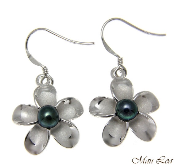 Opal Plumeria Ohrring 18mm - Aloha Shop