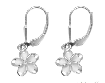 Orecchini Pendenti In Argento 925 Con Conchiglia Abalone E Palma, Gioielli Estivi Hawaiani, Regalo Per Donne