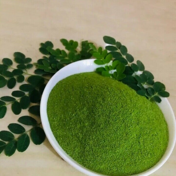 100% Pure Organic Moringa Leaf Powder Ceylon Dried Natural Oleifera Powdered