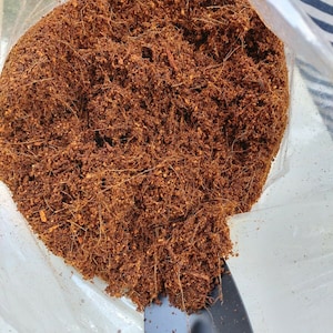 Turba de coco orgánica 100 % pura, turba de coco casera para orquídeas, fibra de coco, turba de coco, compost orgánico natural y medio de cultivo hidropónico.