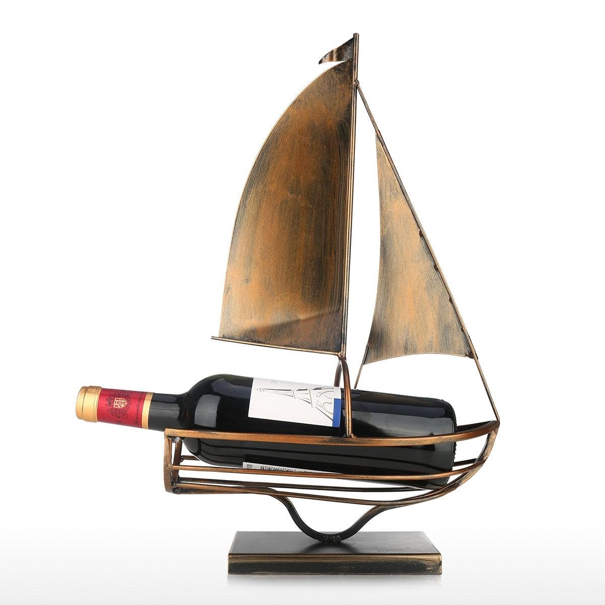 Sailing Wine Bottle Holder Iron Art European Creative Wine Etsy