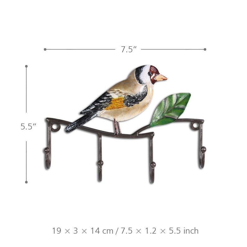 Bird Key Holder Wall Decorative Iron Wall Hanger Hook Mounted Etsy