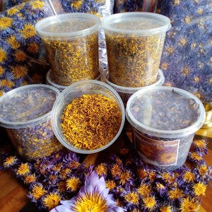 100% Organic Dried Blue Lotus Stamens ~ Lotus Herbal Tea ~ Egyptian Blue Lotus Stamens ~ WORLDWIDE FREE SHIPPING