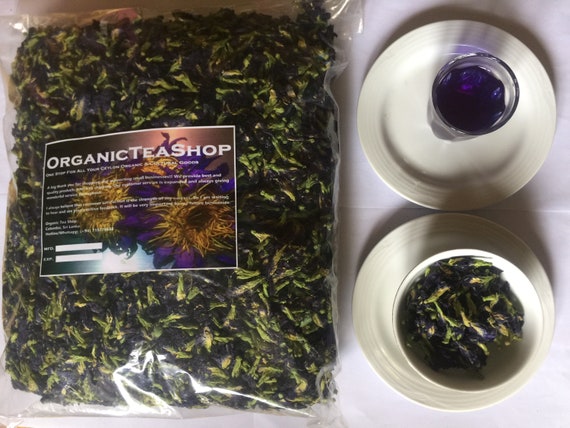 Dried Butterfly Pea Flowers | Clitoria ternatea Blue Herbal Tea (Caffeine-Free)