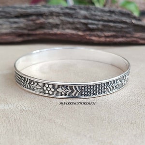 925 Sterling Silver Bangles, Women Bangles, Handmade Bangles, Band Bangles Lovely Bangles,Statement Bangles,Beautiful Bangles, Gift For Her,