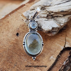Aquamarine Pendant, 925 Sterling Silver, Aquamarine Jewelry, Silver Pendant, Stone Pendant, Gemstone Pendant, Dainty Pendant, Women Pendant,