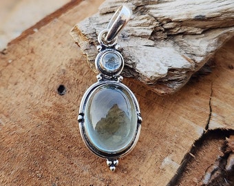 Aquamarine Pendant, 925 Sterling Silver, Aquamarine Jewelry, Silver Pendant, Stone Pendant, Gemstone Pendant, Dainty Pendant, Women Pendant,