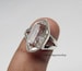 Natural Herkimer Diamond Ring, 925 Sterling Silver, Handmade Ring, Promise Ring, Meditation Ring, Herkimer Diamond Ring, Gift For Her, Rings 
