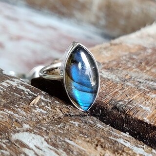Anello Donna Jeweloporium In Argento 925 Massiccio – Con Pietra Turchese Ovale, Fatto A Mano, Misura 19
