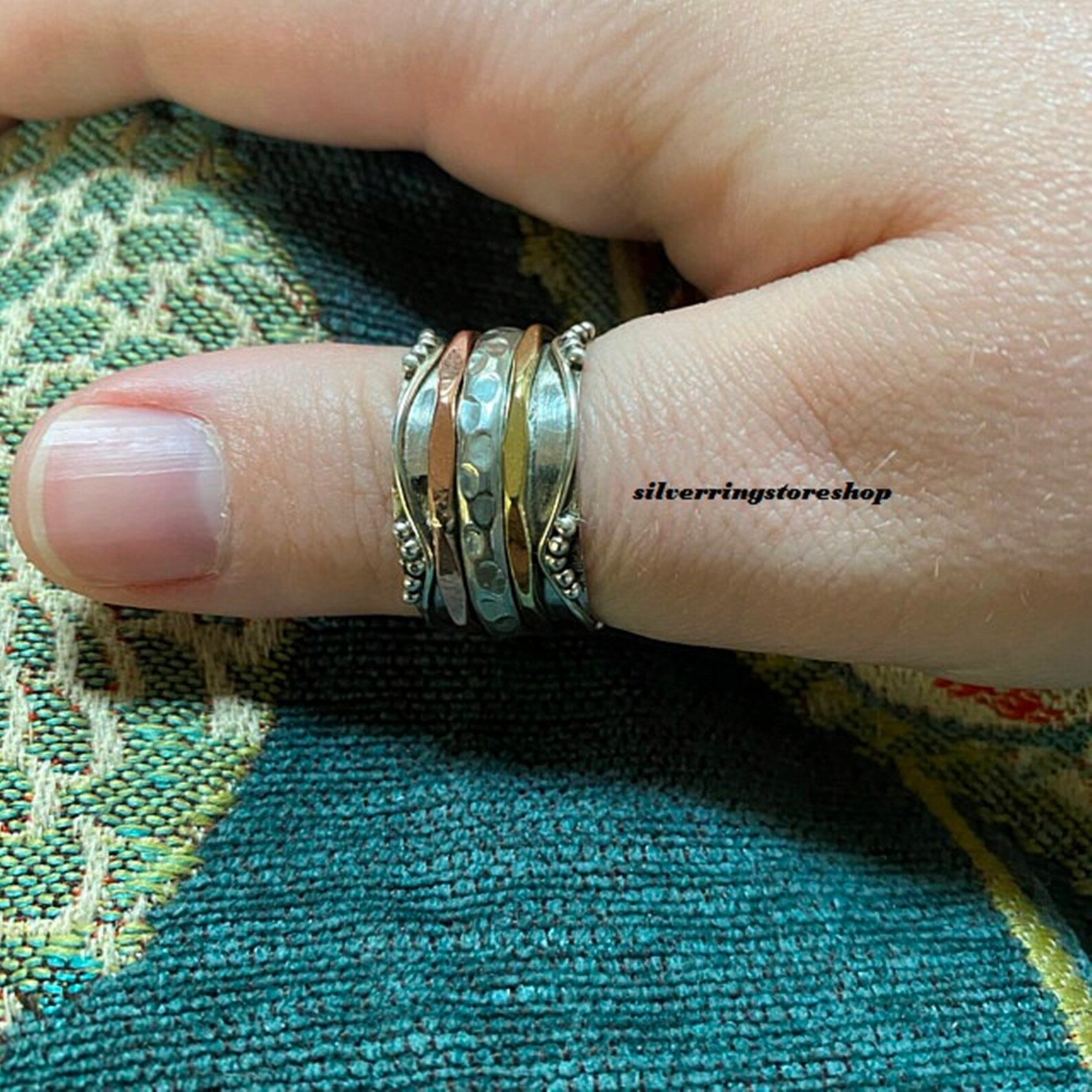 Spinner Ring Thumb Ring Women Ring Anxiety Ring Meditation Etsy UK