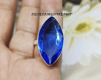 Handmade Tanzanite Ring: 925 Sterling Silver, Boho Promise Ring