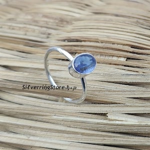 Tanzanite Ring, 925 Silver Ring, Dainty Ring, Women Ring, Handmade Ring, Promise Ring, Beautiful Ring, Birthday Gift, Gemstone Ring, Gifts,