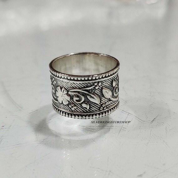 925 Sterling Silver Band Ring Thumb Ring Handmade Ring Women