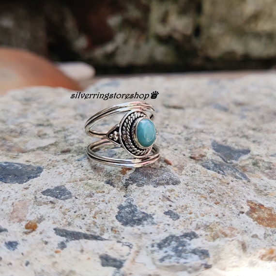 Larimar stein ring deals
