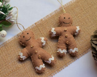 Felt Christmas Gingerbread Decoration