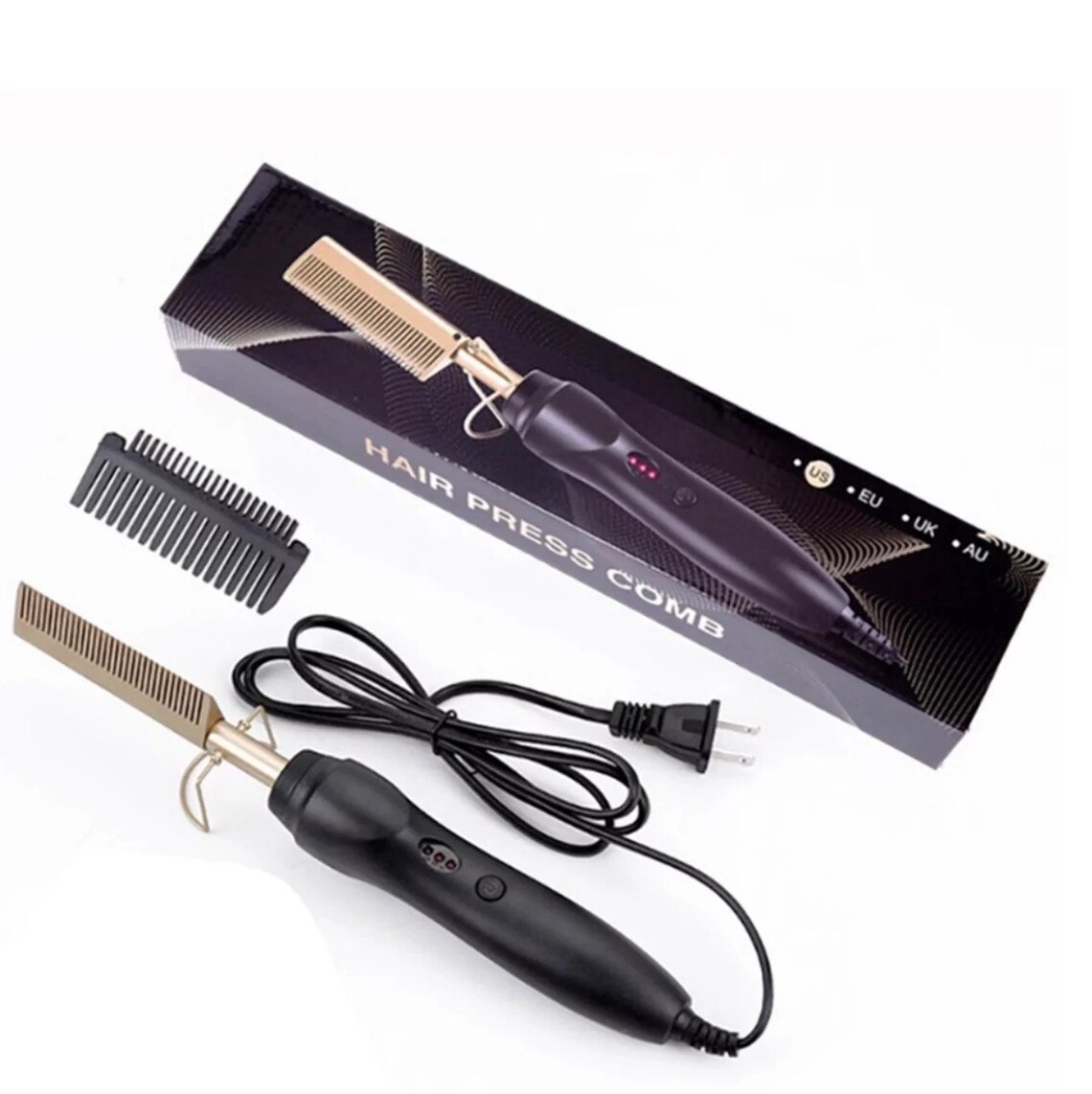 Hot Electric Press Comb for Wigs Etsy