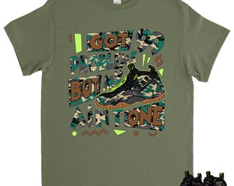99 Problems-tröja som matchar Air Foamposite Pro Army Camo 2026, Foamposite Camo Grön Svart Voltage Grön Gummi Mörkbrun Match-tröja