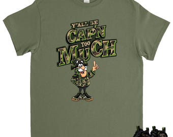 Capn Too Much Shirt To Match Air Foamposite Pro Army Camo 2026, Foamposite Camo Grön Svart Voltage Grön Gummi Mörkbrun Match T-shirt