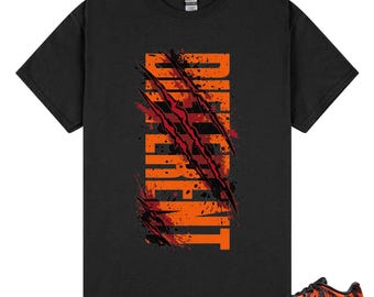 Different Shirt to Match JA 3 Tiger, Ja 3 Animal Pack Tiger Safety Orange University Red Black Match Tee