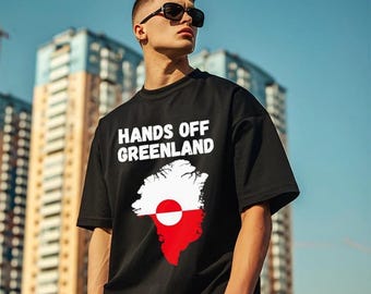 Hands Off Greenland Shirt, Political Statement Tee, Anti Trump Anti Maga Tee Conservative Humor Trump Supporter, Greenland Sweatshirt