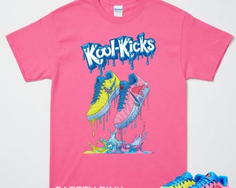 Dripping Kool Kicks Shirt to Match JA 3 Kool Aid, Ja 3 Lemon Venom Deep Royal Blue Light Green Spark Light Photo Blue Match Tee