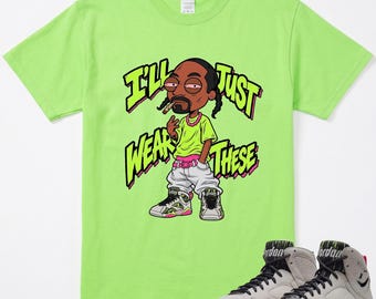 Matcha bara dessa tröjor med AJ 7 Tennis Day-sneaker, Jordan 7s Retro Tennis Day Phantom Lime, matchande t-shirt i rosa Blast-antracit