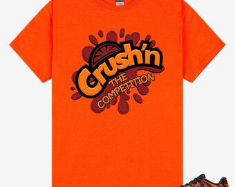 Crush'n The Competition Shirt to Match JA 3 Tiger, Ja 3 Animal Pack Tiger Safety Orange University Red Black Match Tee