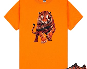 Tiger Shirt to Match JA 3 Tiger, Ja 3 Animal Pack Tiger Safety Orange University Red Black Match Tee