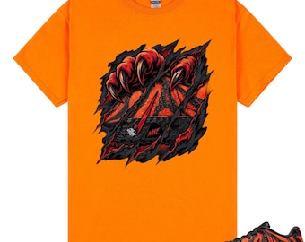 Scratch Shirt to Match JA 3 Tiger, Ja 3 Animal Pack Tiger Safety Orange University Red Black Match Tee