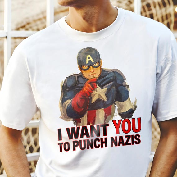 I Want You To Punch Nazis Shirt, Anti Fascism Shirt, Anti MAGA Shirt, Punch Your Local Nazi Shirt Unisex Tshirt Sweatshirt