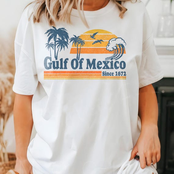 Gulf of Mexico Shirt Gulf Coast Shirt Texas Alabama Mississippi Florida Beach Crewneck Mexico Gift for Mexico Lover Gulf of Mexico Gift Tee