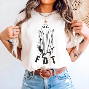 FDT Ghost Shirt Anti Trump Halloween Shirt Anti Trump Tee FDT Political Shirt Halloween Activist Shirt Subtle Protest Tee