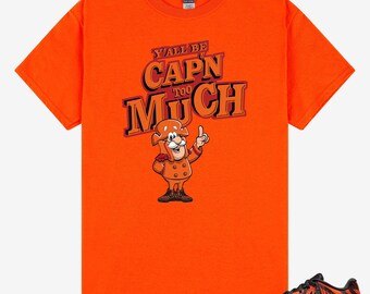 Y'all Be Capn Too Much Shirt to Match JA 3 Tiger, Ja 3 Animal Pack Tiger Safety Orange University Red Black Match Tee
